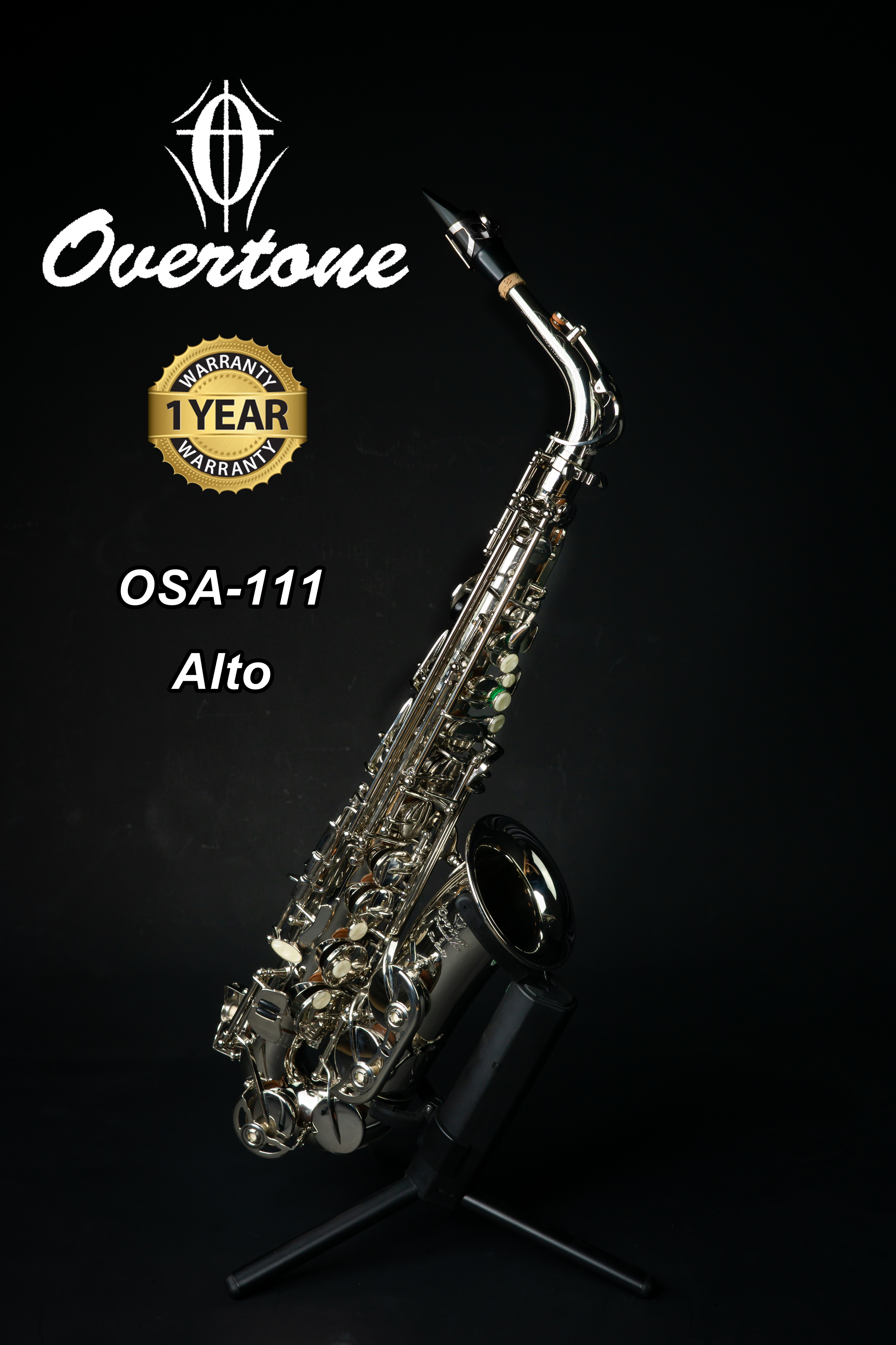 🇹🇭 Overtone Alto Saxophone รุ่น nickel plated OSA 111 พร้อมส่งในไทย รับประกันศูนย์ไทย 1 ปี