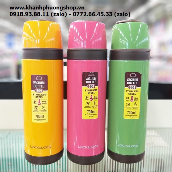 bình nước giữ nhiệt lock&lock 700ml - bình nước lock&lock