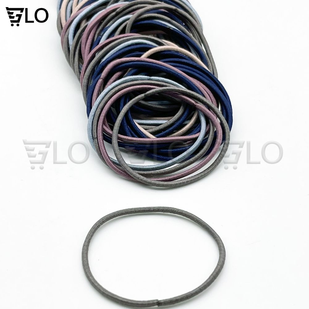 Set 100 Thun Buộc Tóc Nữ - Dây Cột Tóc Nhiều Màu