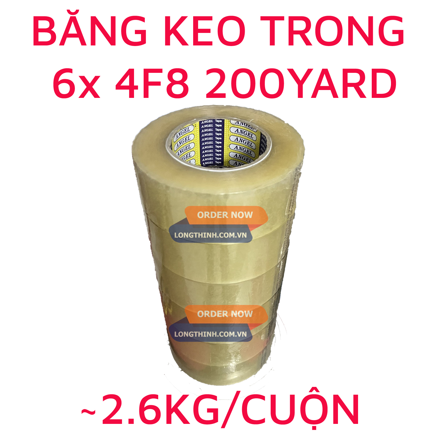 Băng keo trong 4F8 200Y (430g)