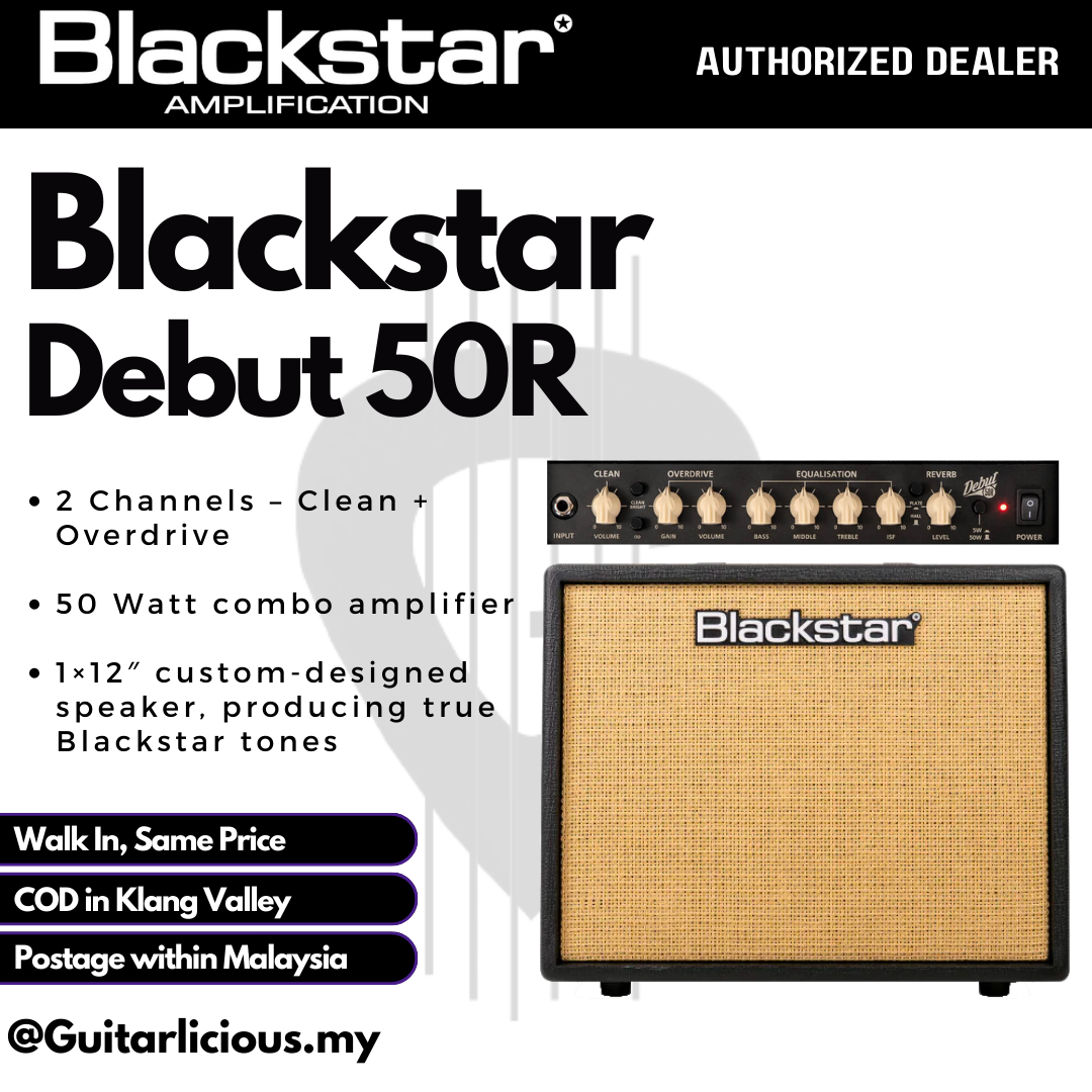 BLACKSTAR Debut R Guitar Combo Amplifier with Effects   Black