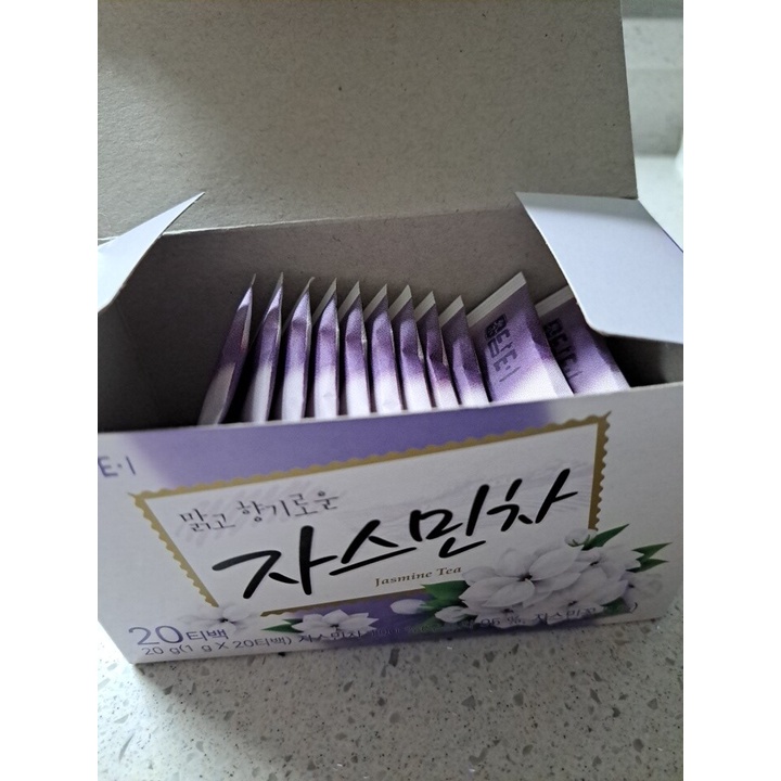 Trà hoa lài hàn quốc DAMTUH JASMINE TEA 20g (20 túi*1g) [담터] 자스민차