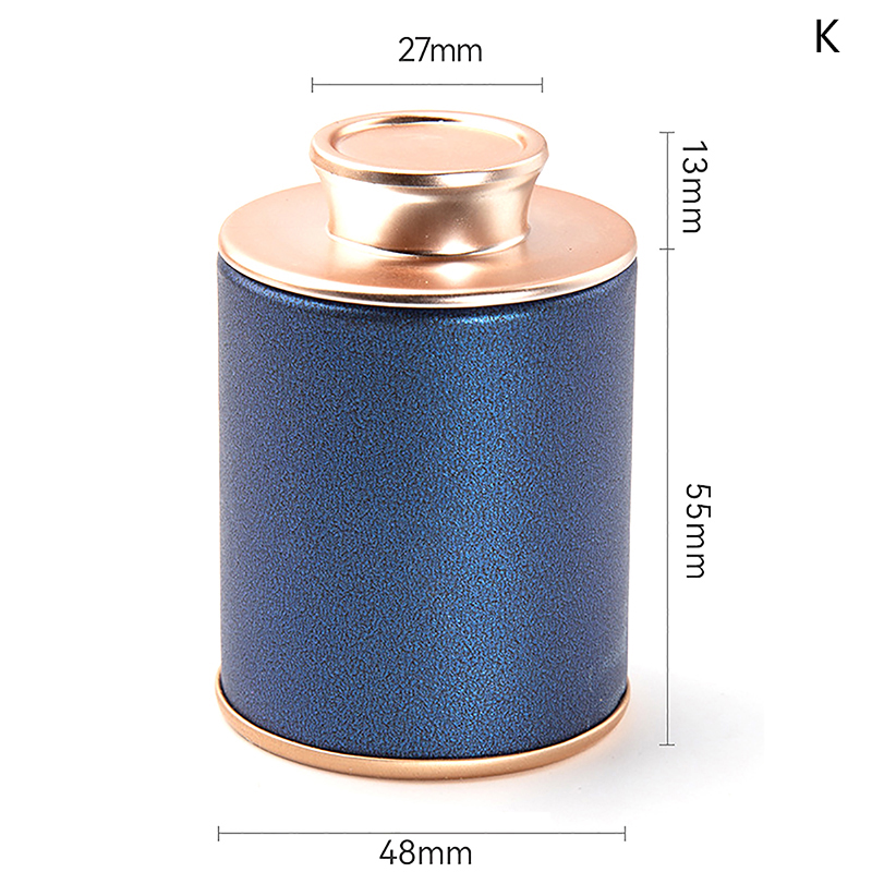 Pintuilao 1pc Solid Mini Empty Tea Tin Can Household Green Black Tea Sealed Jar Portable Travel Small Tea Packaging Box Paper Storage Can