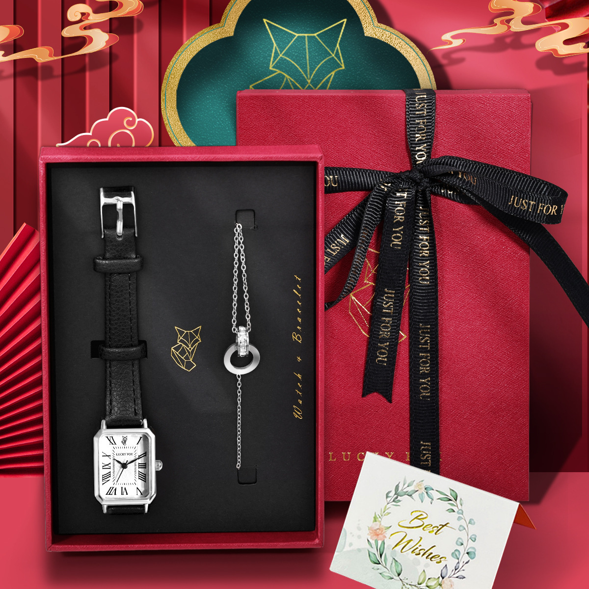 %E3%80%90Buy%20with%20eyes%20closed%E3%80%91LUCKYFOX%20Watch%20with%20Chain%20-%20Minimalist%20Retro%20Gift%20Box%20Including%20Greeting%20Card,%20Perfect%20for%20Qixi%20Festival%20Gift%20-%20Image%202