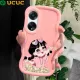 UCUC for OPPO A98 5G F23 5G A1 5G Back Cover Rich Girl Creative Candy Color Wave Silicon Phone Protective Case. 