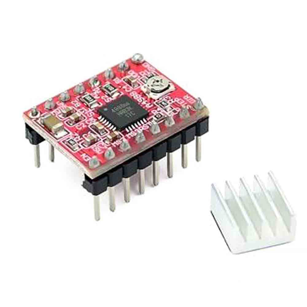 3d printer parts a4988 drv8825 stepper motor driver with heat sink for skr v1.3 1.4 gtr v1.0 ramps 1.4 1.6 mks gen v1.4