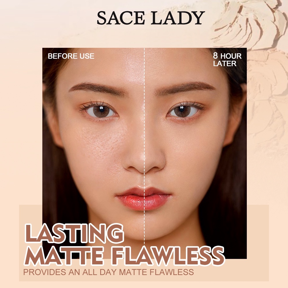 Phấn phủ SACE LADY 10g trang điểm kiềm dầu chống thấm nước