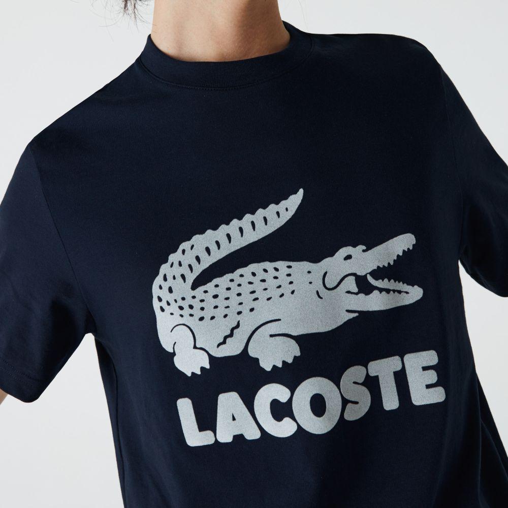 Áo Lacoste Thun Nam Cổ Tròn Navy Size 5-L Regular Fit TH2166 166 