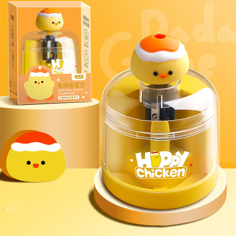 pencil sharpener bear shape cute automatic sharpener electric pencil cutter for children elementary school students fully automatic