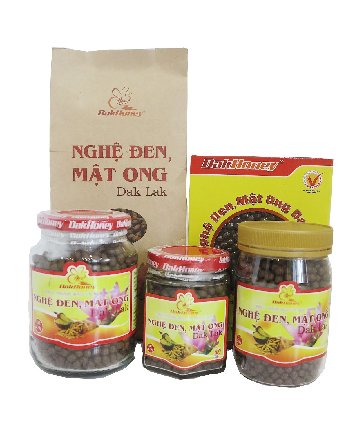 NGHỆ ĐEN MẬT ONG DAKHONEY 500G