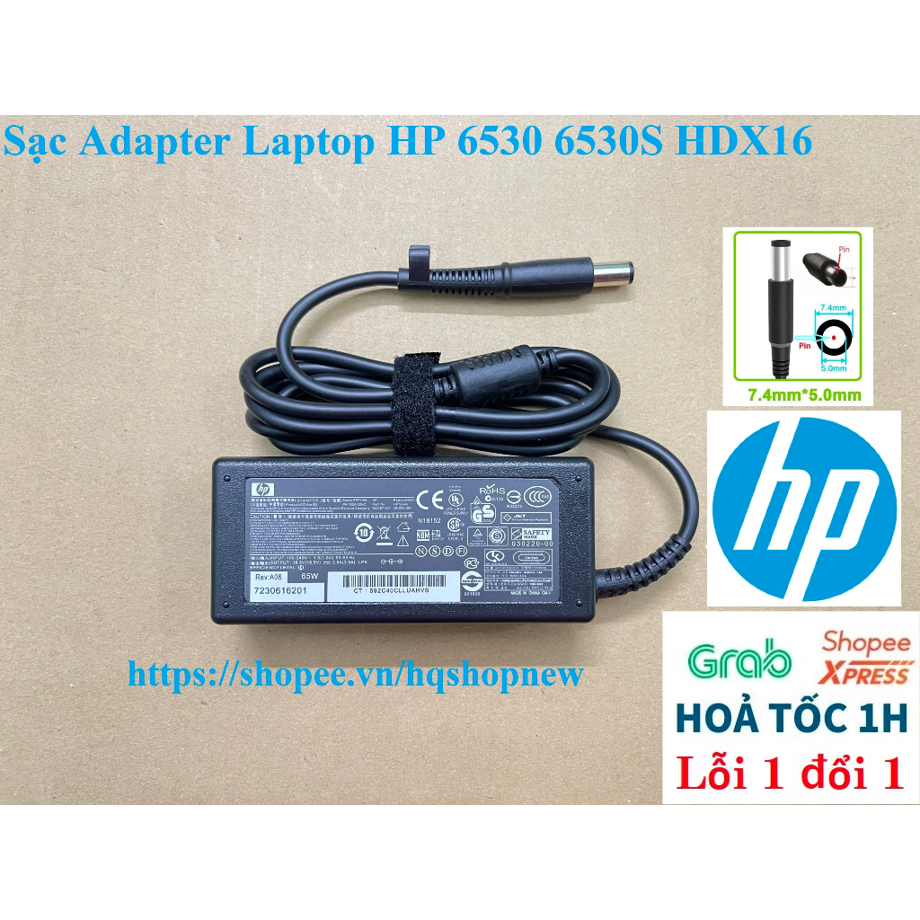 ️ sạc adapter laptop hp 6530 6530s hdx16
