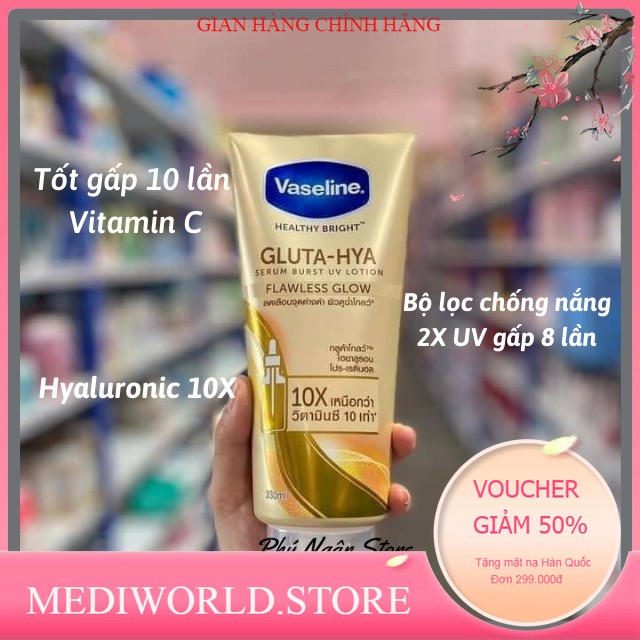 Dưỡng thể trắng da Vaseline 10x, 50x Thái Lan