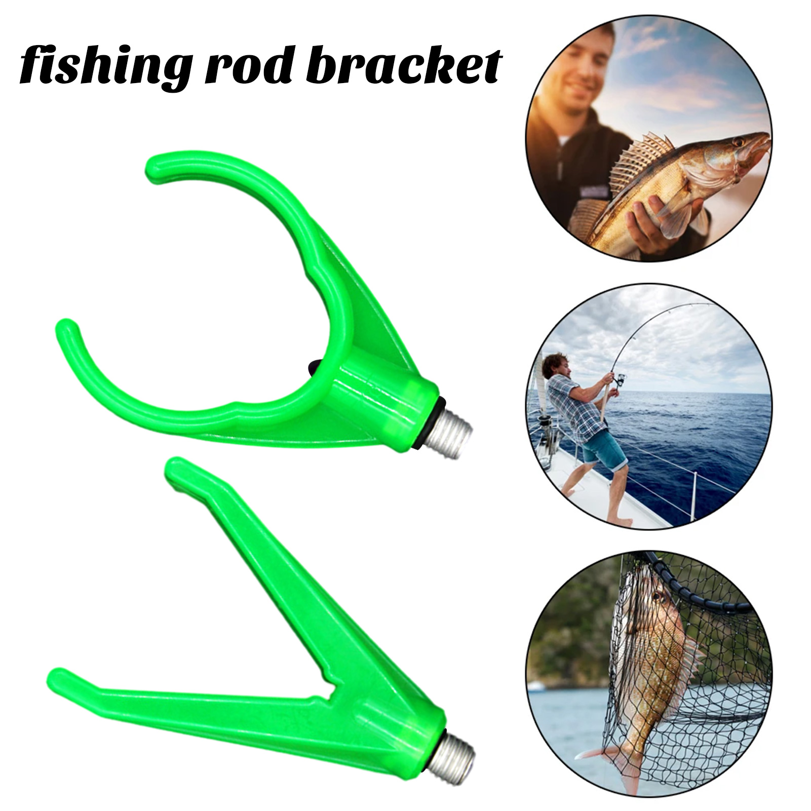 Fishing Rod Bracket Head Fishing Rod Holder Colorful Fishing Rod Support Bracket Easy Installation Anti-slip High Strength