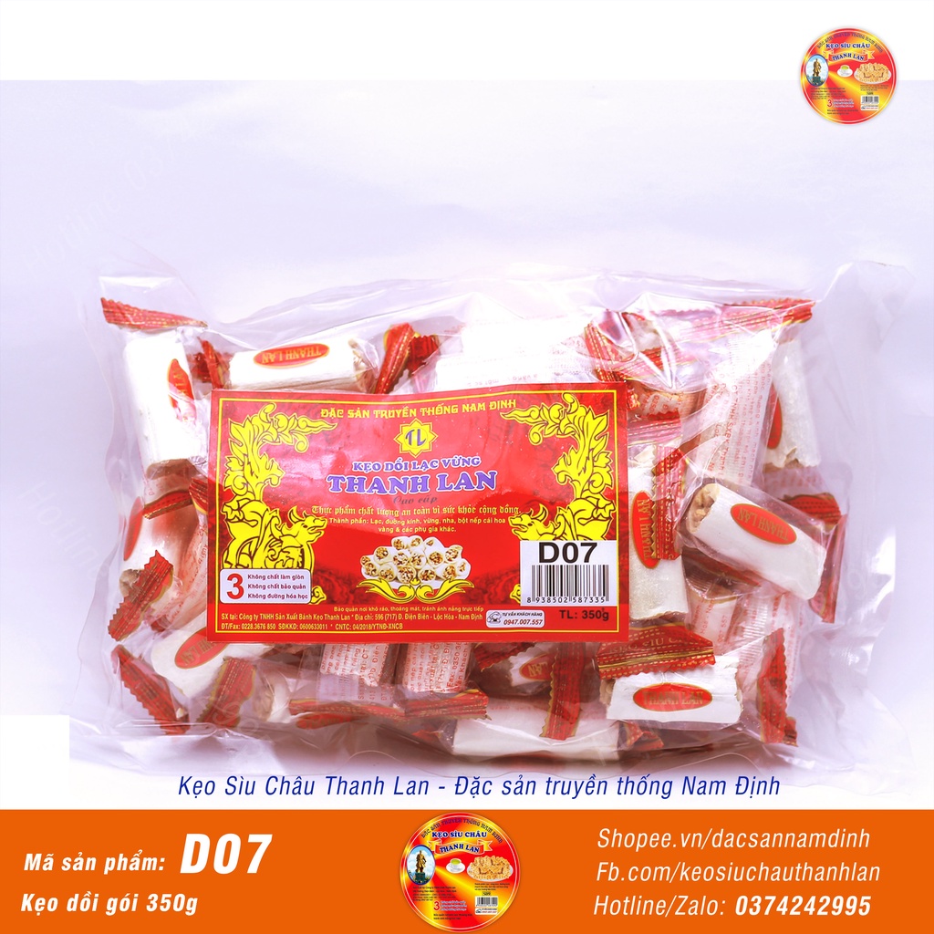 Kẹo sìu châu, kẹo dồi lạc vừng thanh lan - đặc sản truyền thống nam định