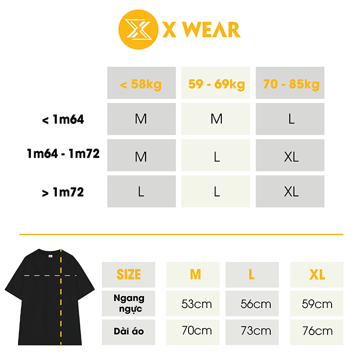 ÁO THUN XWEAR TEE BASIC TBSA01