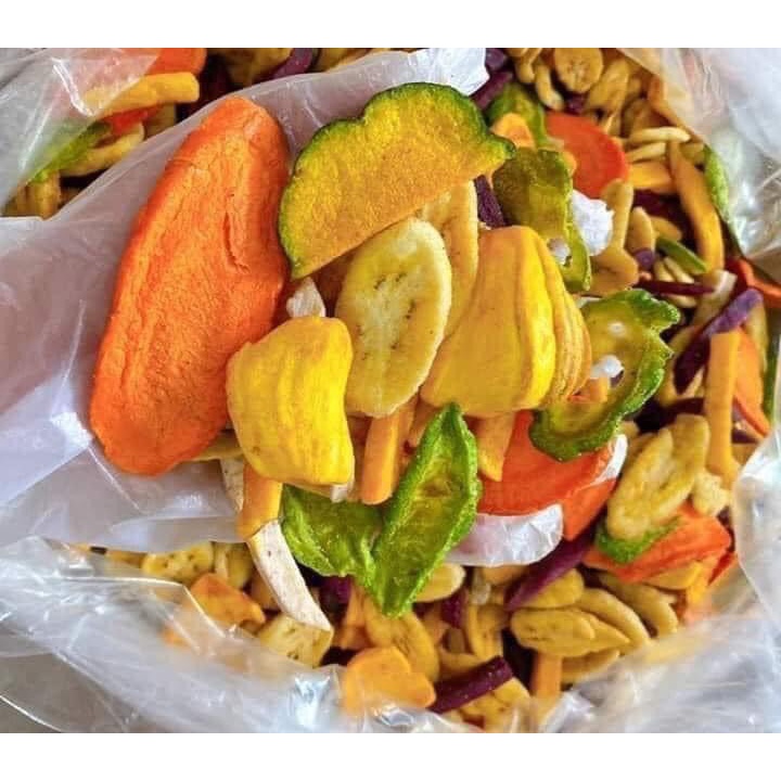 Thập cẩm sấy - trái cây sấy Hũ 500gram ( Loại ít chuối )