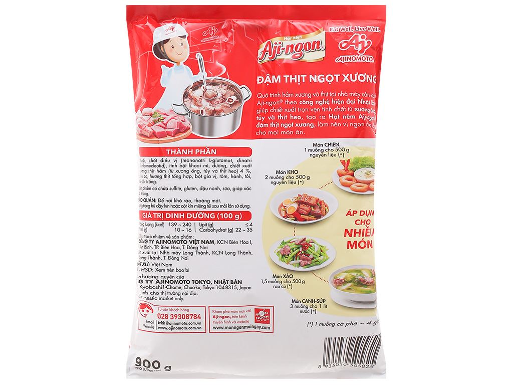 1/7 Hạt nêm vị heo Aji-ngon