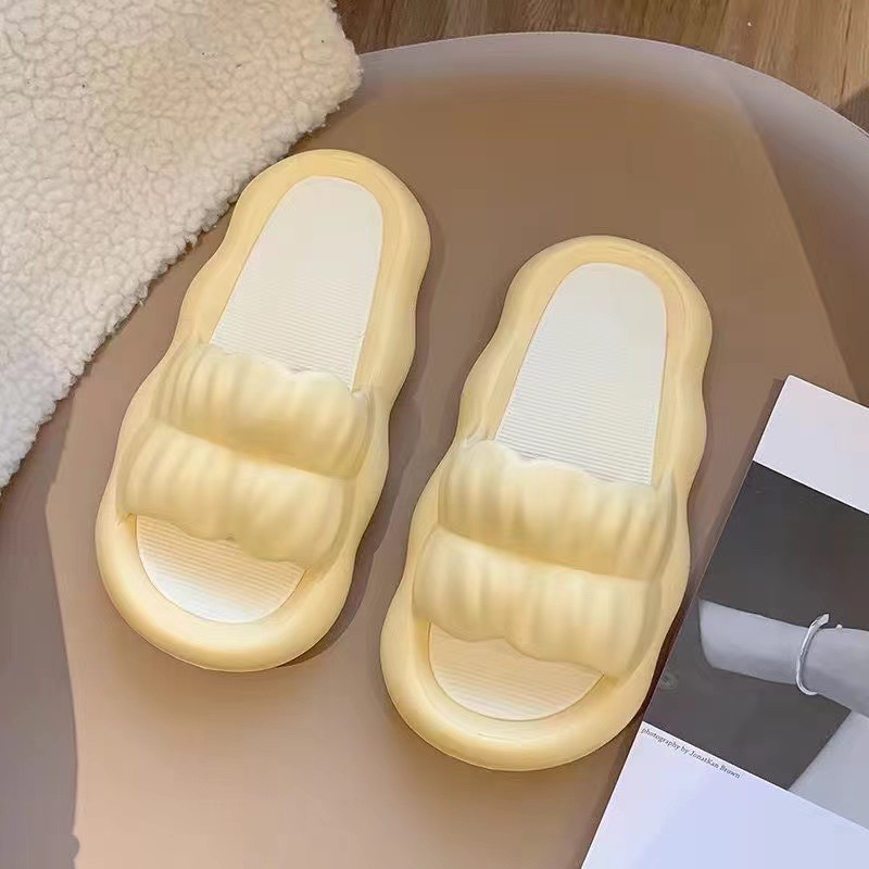 Xăng đan mùa xuân và mùa hè Dép lê đế dày mới cho nữ dép lê trái tim dễ thương cho bé gái Xăng đan có nơ