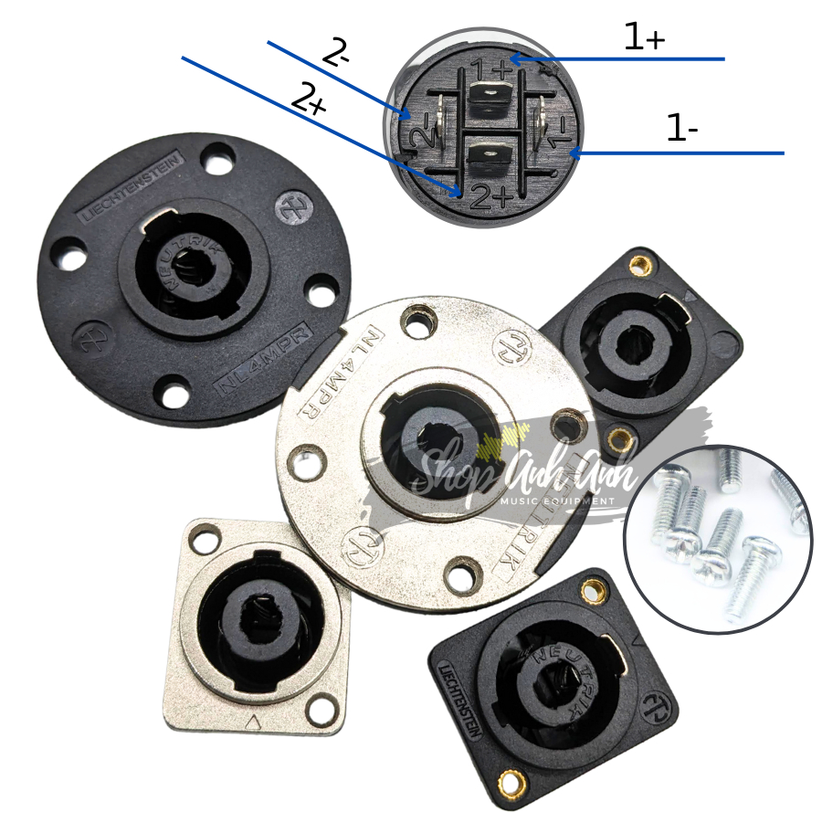 rắc speakon cái tặng ốc , giá 1 cái jack loa âm shop bán giá thật