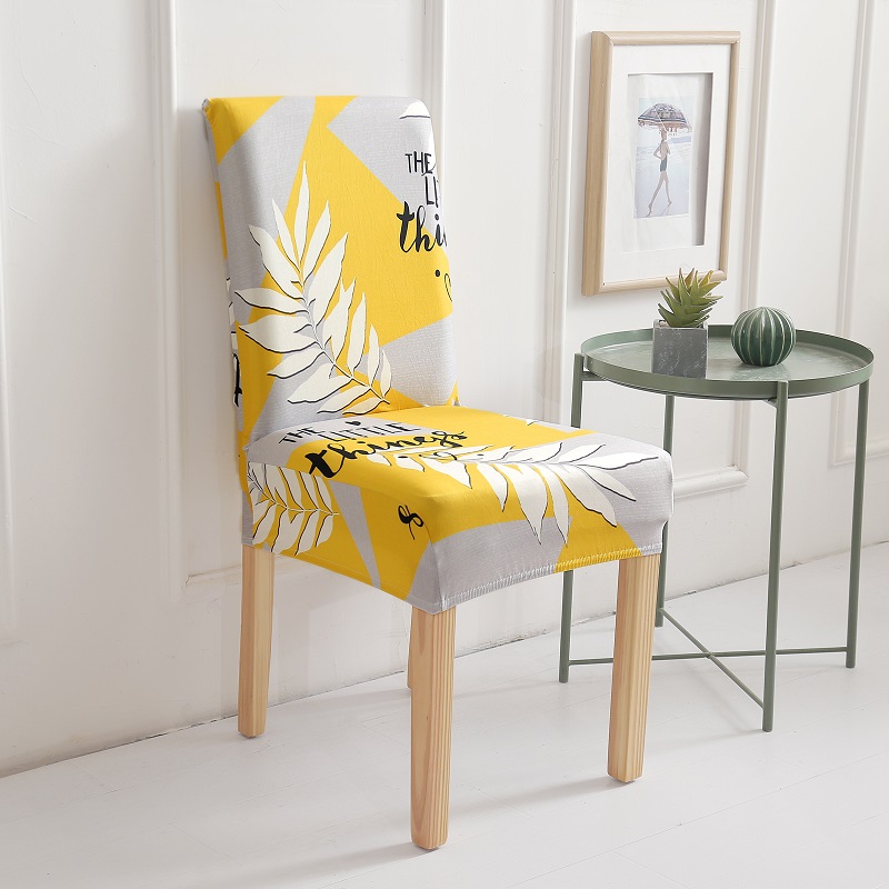 1pc Universal Dining Chair Cover Elastic Dust-proof Stretchable Seat Cover