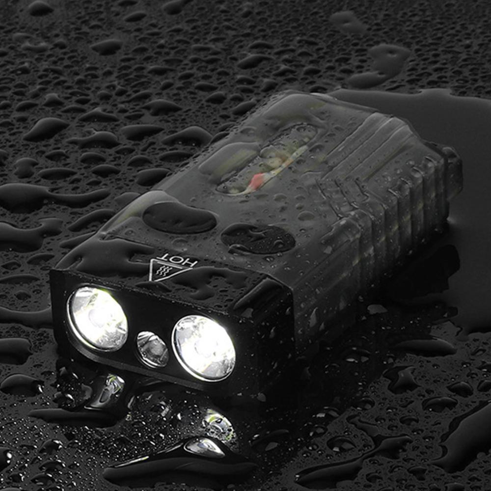 V10 Portable Alarm Camping Light USB Type-C Charging Mini Strong Light Flashlight IPX4 Waterproof 1000LM Magnetic Buzzer Red Light SOS for Camping