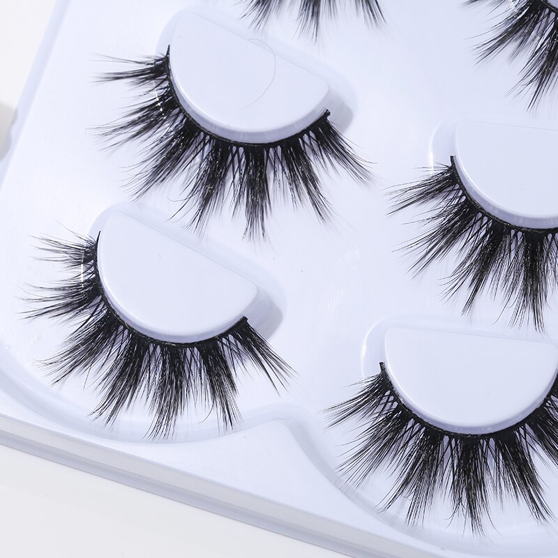 4 Pairs of Thick Comic Eyelashes