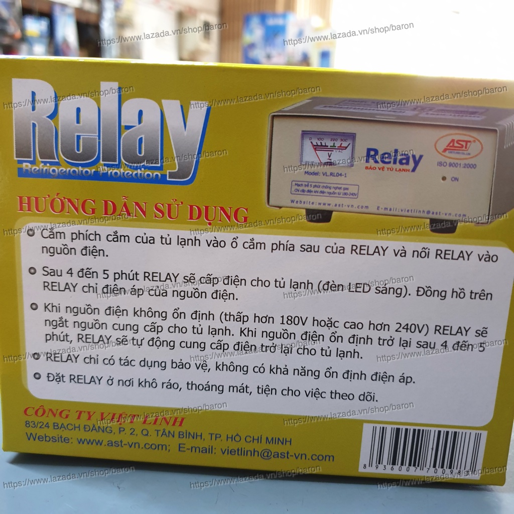 Relay Bảo Vệ Tủ Lạnh Chất Lượng AST - Baron