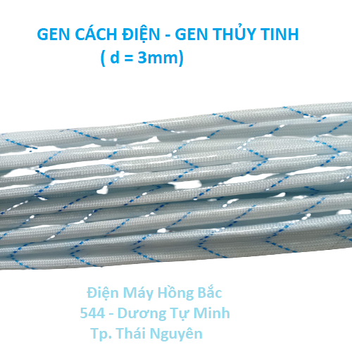 Gen cách điện sợi thủy tinh -20 ống gen cách điện phi 3mm