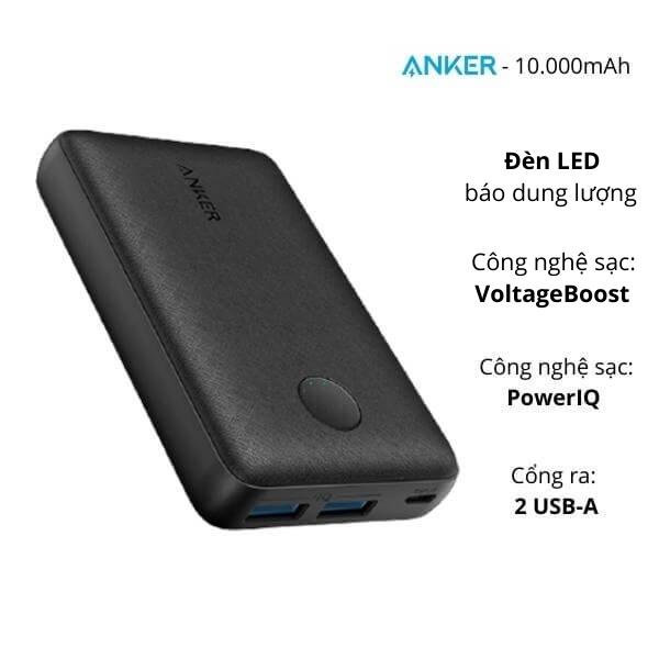 Pin Dự Phòng Anker - Anker PowerCore Select 10000 - A1223