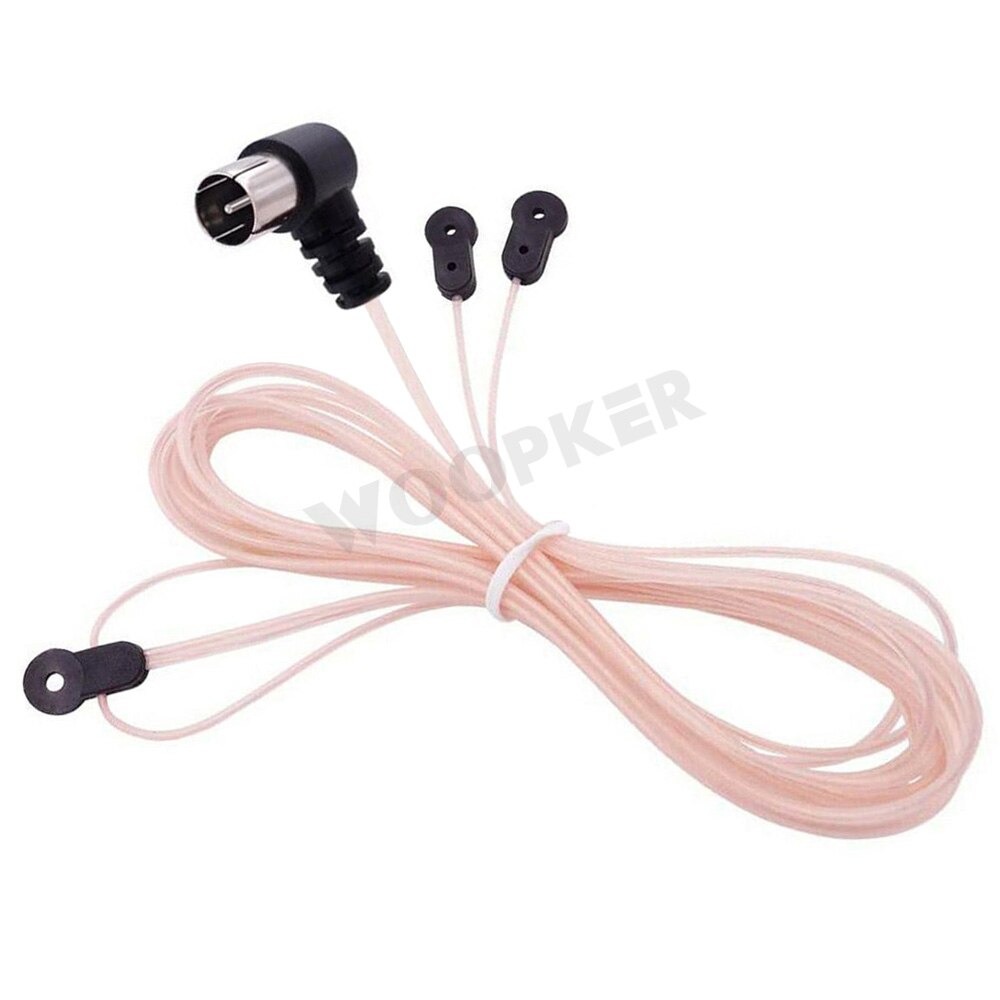 FM Radio Antenna 75 Ohm 88108Mhz Dipole Indoor Antennas Copper HD