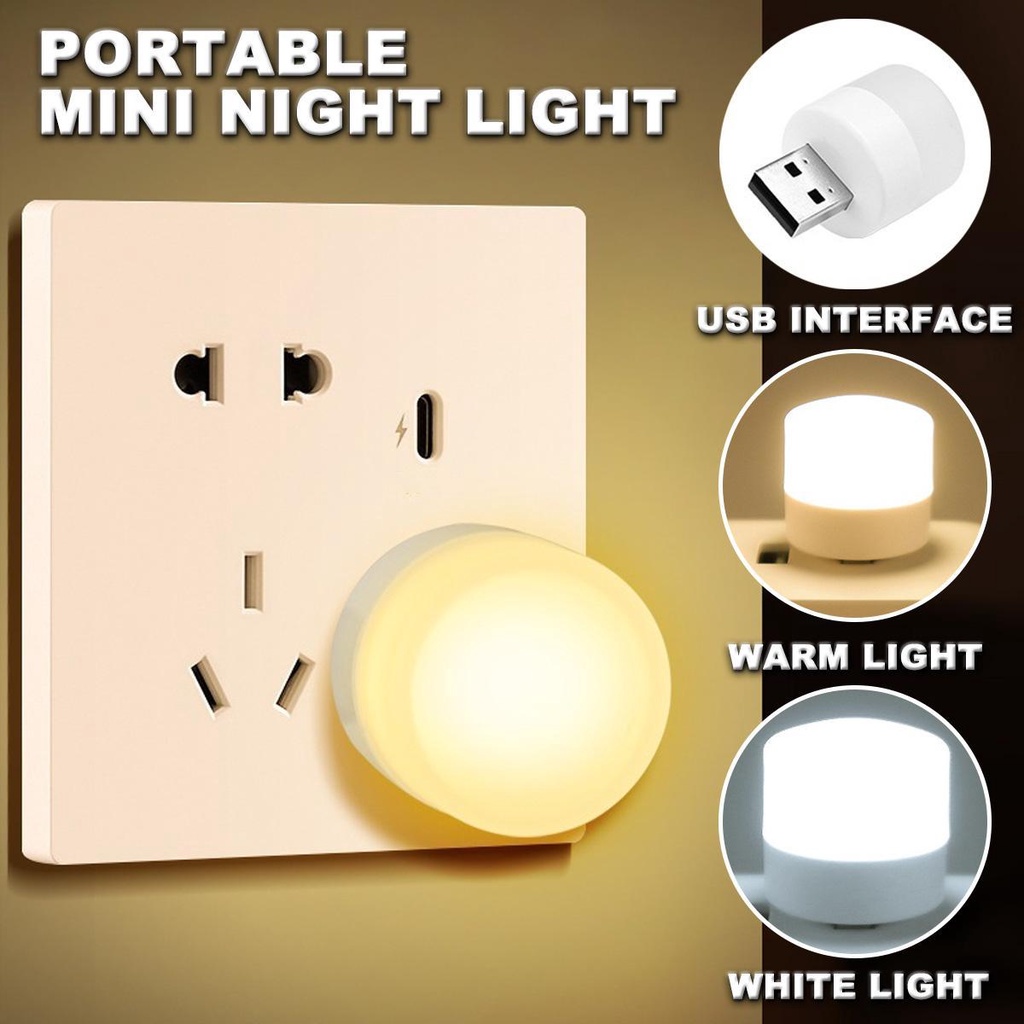 Sáng Tạo cầm tay nhỏ Đèn ngủ USB USB bóng đèn nhỏ sinh viên Đèn Led Đọc Sách bảo vệ mắt