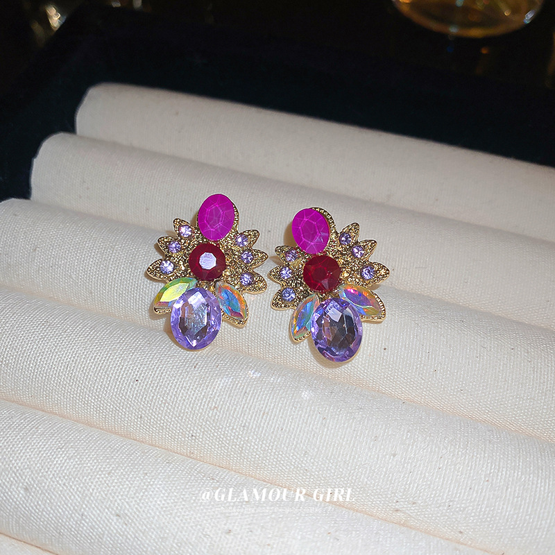 Women crystal rhinestone earrings