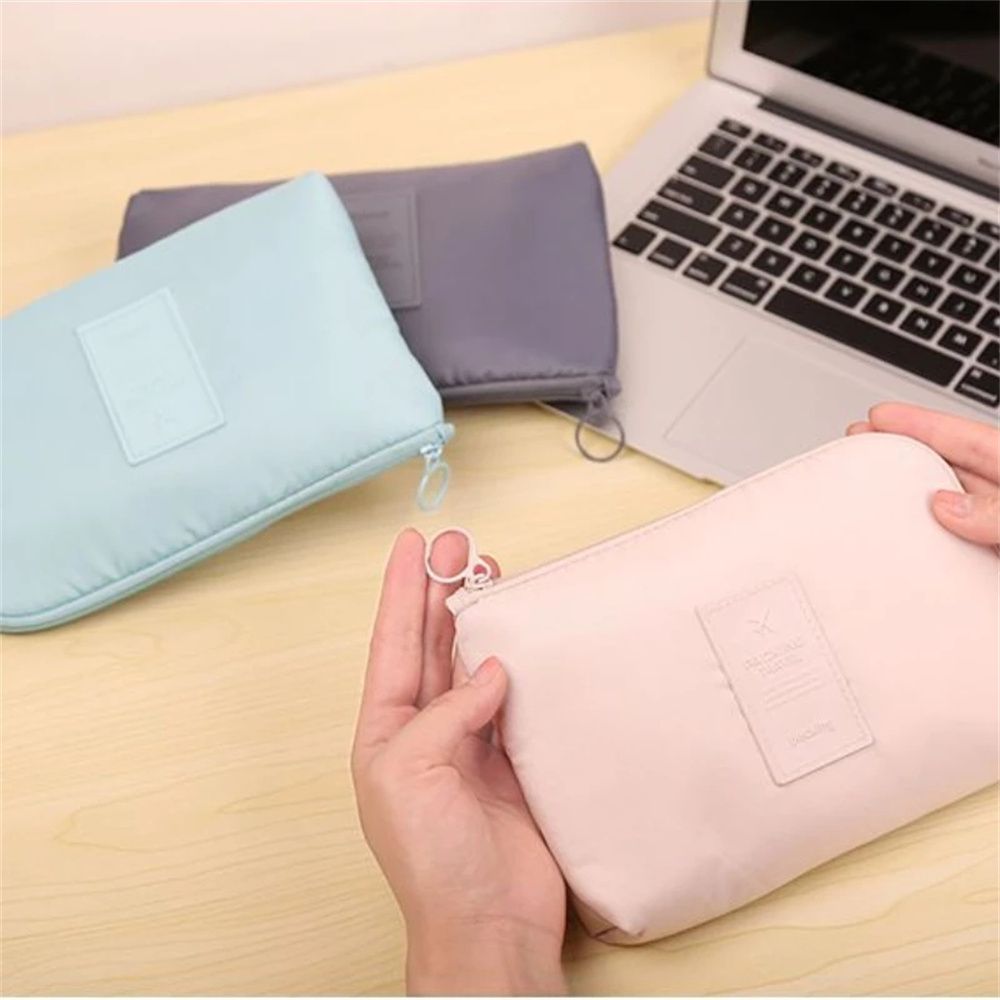 MEMEDAN Multifunction Travel Accessory Headset Bag Earphone Data Cable Digital USB Wire Organizer Cable Storage Bag Electronic Organizer Mobile Charger Holder