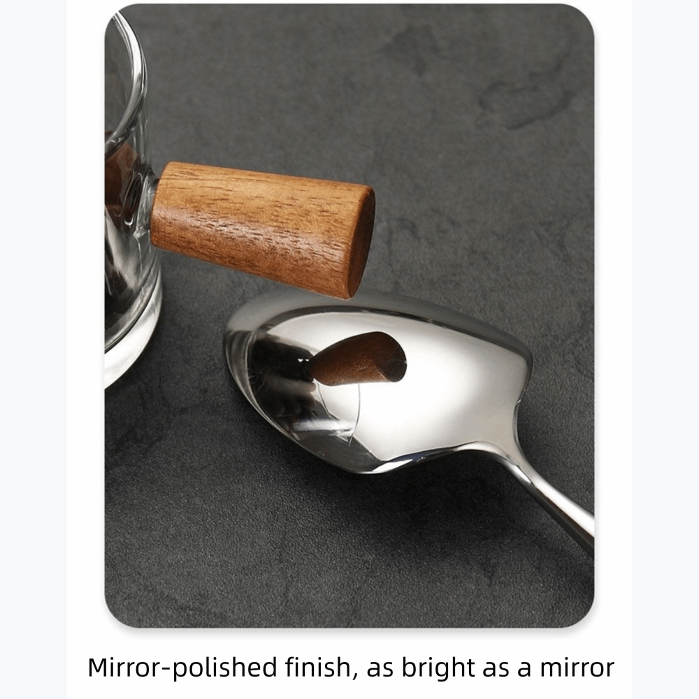 Creative Bamboo Shape Handle Fork and Spoon 304 Stainless Steel Light Design Bamboo Handle Cutlery Elegance Classical Western Dinnerware Flatware Household Goods.