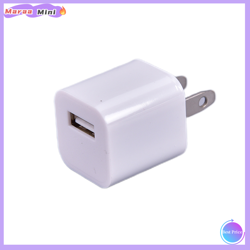 Maraa USB Cube Adapter 5W Wall Charger for iPod, iPad, iPhone 5 5c 5s 6 6s 7 Plus