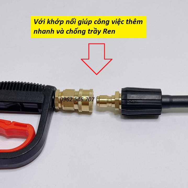 Bộ khớp nối nhanh đầu ra cho máy rửa xe áp lực cao, máy xịt rửa cao áp, máy rửa xe gia đình