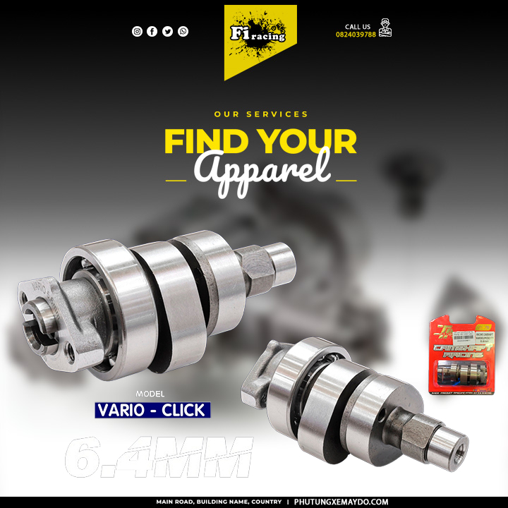 Cốt cam độ vario/ click 125 chính hãng taracing nhiều size 5.6mm,5.8mm,6.3mm,6.4mm