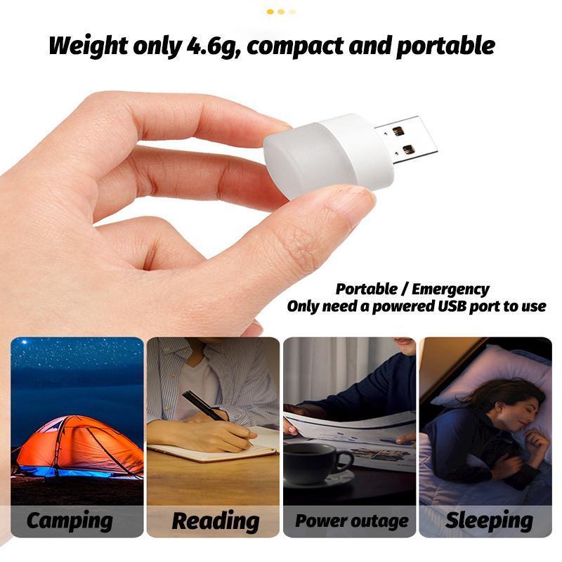 Sáng Tạo cầm tay nhỏ Đèn ngủ USB USB bóng đèn nhỏ sinh viên Đèn Led Đọc Sách bảo vệ mắt