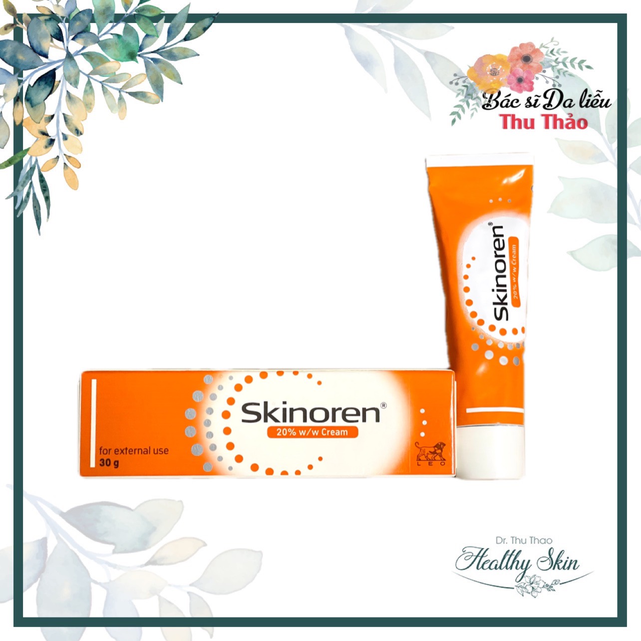 [30g] KEM GIẢM MỤN GIẢM THÂM NÁM AZELAIC ACD SKINOREN MẪU MỚI