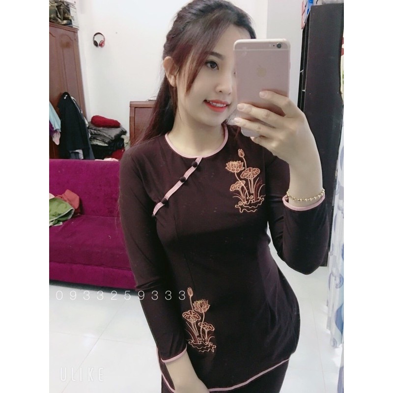 Đồ lam đi chùa # mẫu thun tim nơ # đồ bộ nữ # quần áo nữ