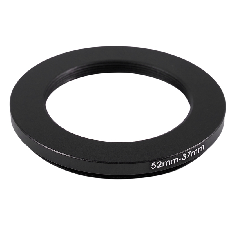 52mm-37mm 52mm to 37mm Black Step Down Ring Adapter for Camera