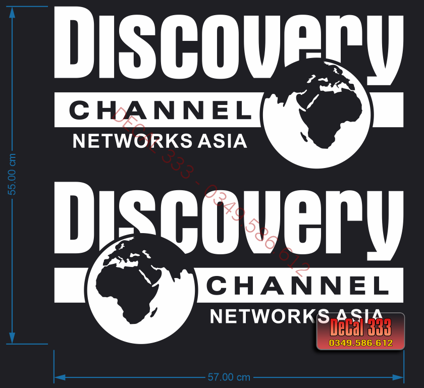 Decal 2 tem dán xe ô tô DISCOVERY 567003