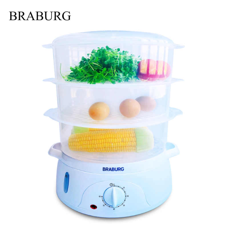Nồi hấp điện 3 tầng Braburg B3K
