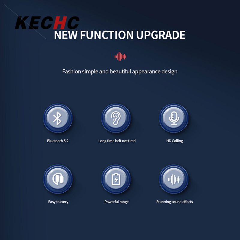 KECHc A28 Noise Canceling Headset Wireless Headset With Built-in Microphone Folding Over Ear Computer Headphones