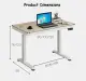 [100cm x 60cm] [80cm x 60cm] Standing Desk Height Electric Adjustable (Height: 70-115cm) (Option for Lockable Wheels) ; Singapore Seller w Ready Stock 1 year warranty. 