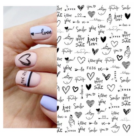 Sticker Trang Trí Móng Tay - Miếng Dán Trang Trí Móng Tay 3D Cực Đẹp