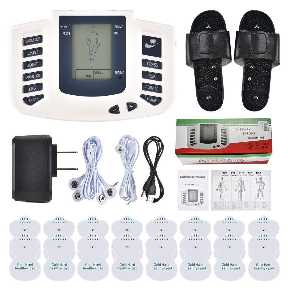 Electric Therapy Pulse Massager Healthy Care Full Body Tens Acupuncture Meridian Physiotherapy Massager Apparatus Massager