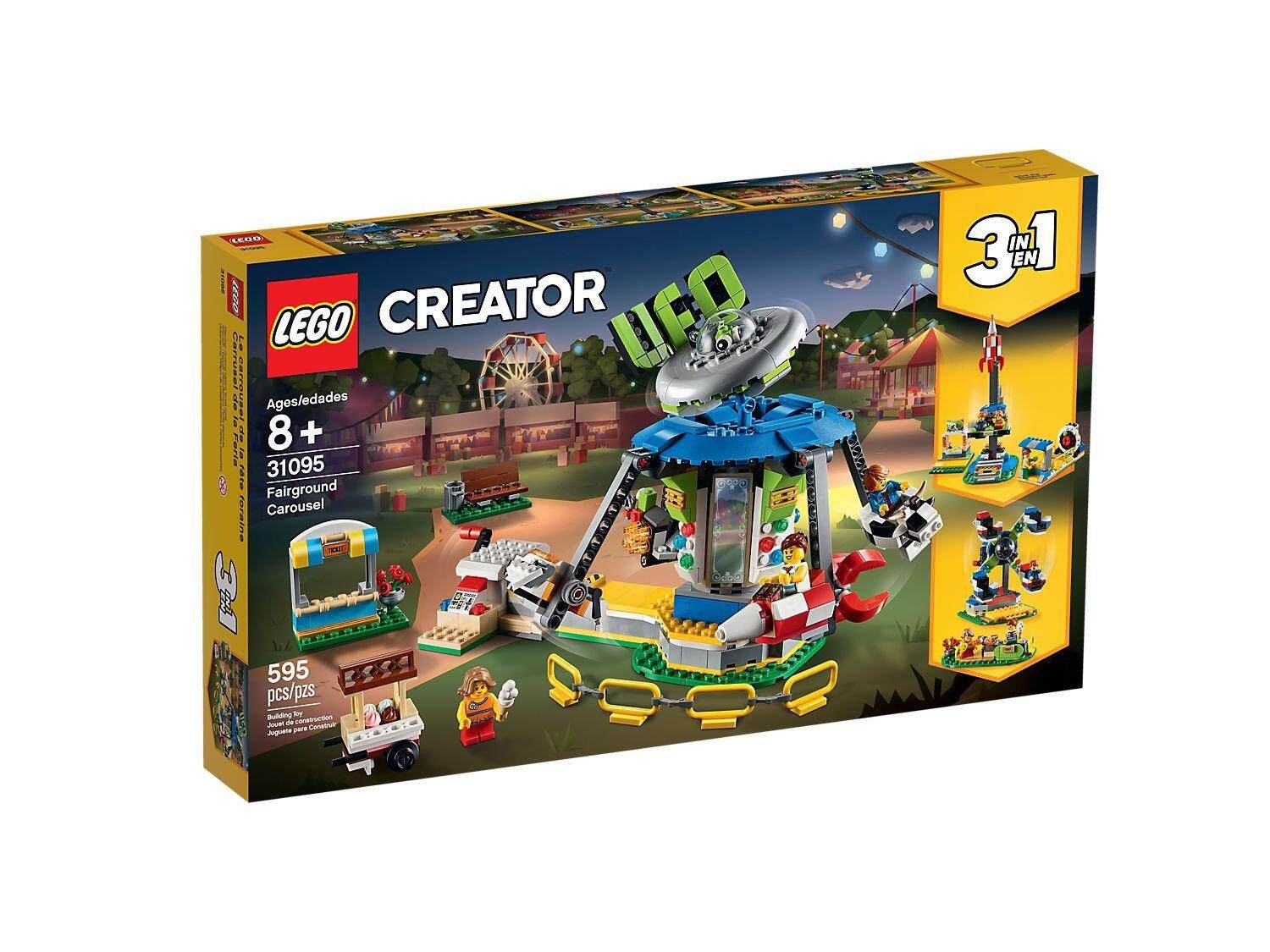 Lego® 31095 creator fairground carousel 595pcs 8+ lego đồ chơi gạch