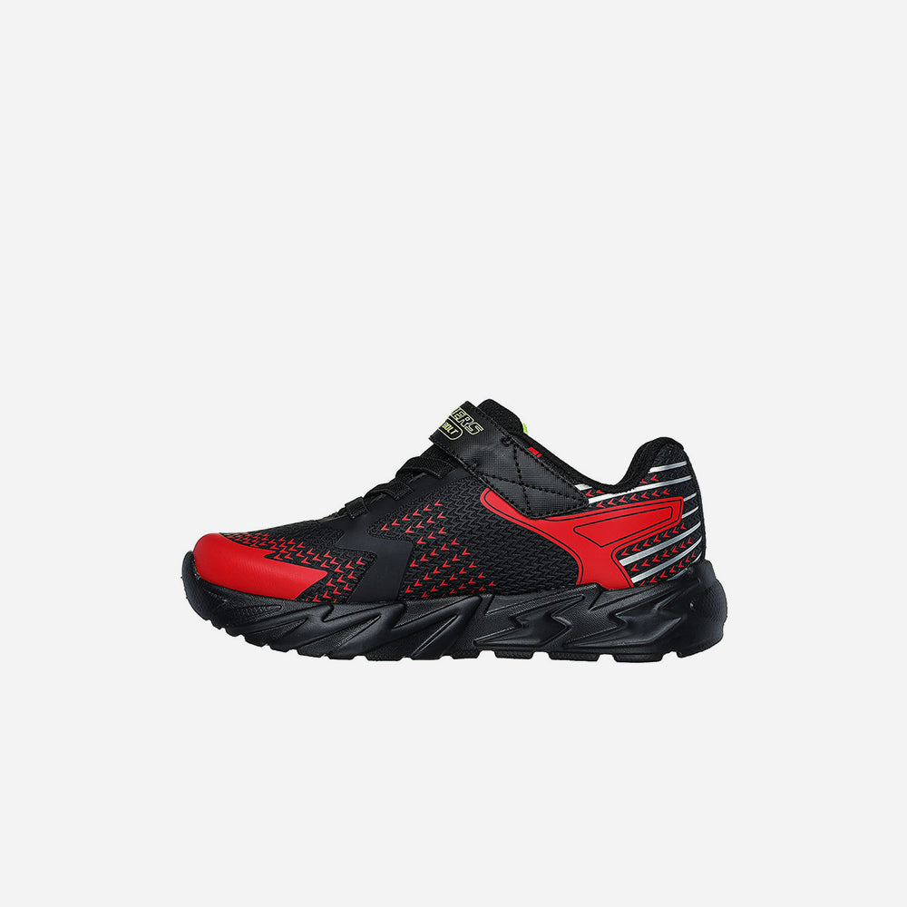 SKECHERS Giày sneaker bé trai Flex Glow Bolt 400138L-BKRD