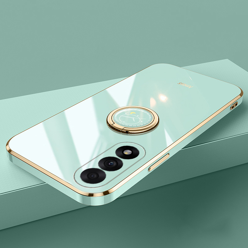New Phone case OnePlus Nord 5 CE5 Back cover Smooth Electroplated Magnetic Suction Ring Bracket For OnePlus Nord CE5 Nord5 case.